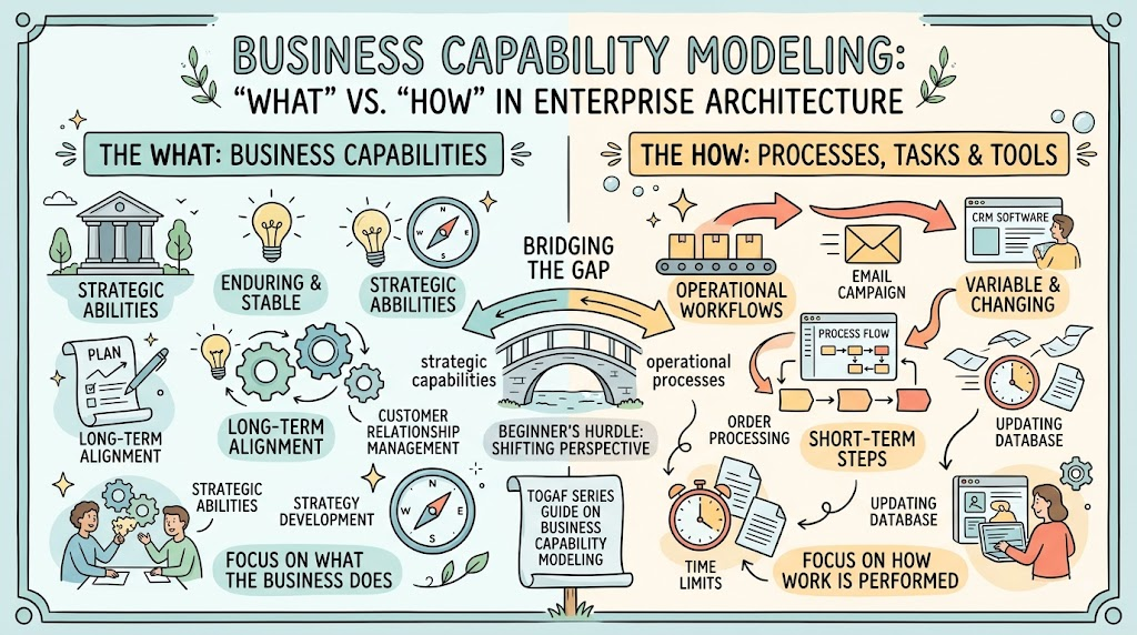 Mastering the “What” vs. “How”: A Beginner’s Guide to Business Capability Modeling with TOGAF