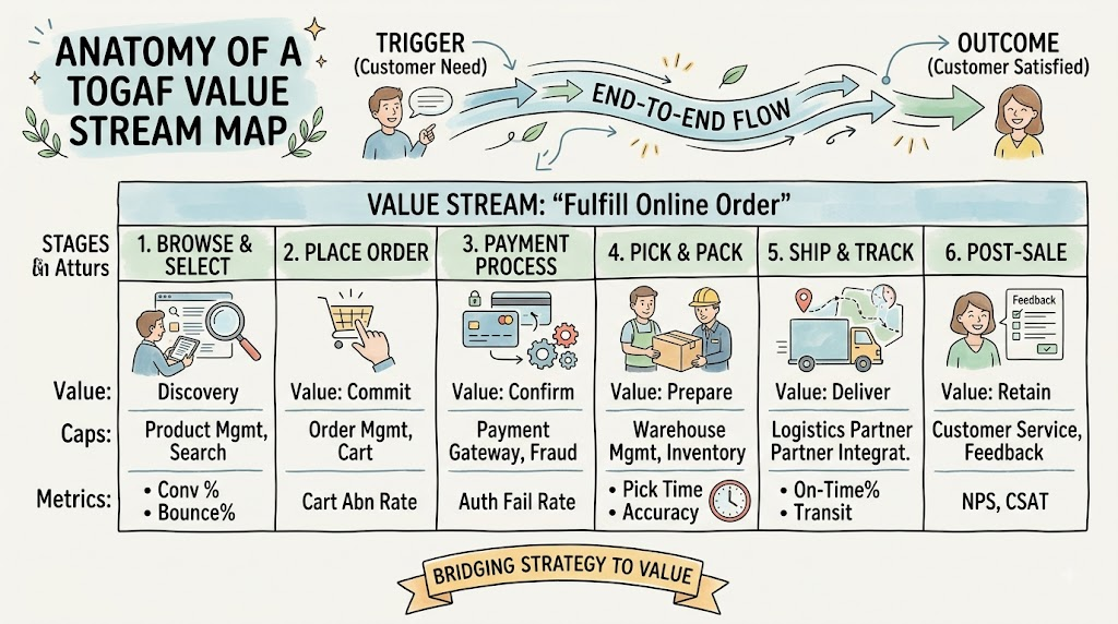 TOGAF Value Stream Map - How To