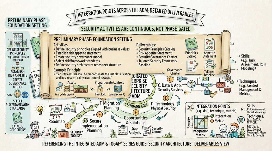 TOGAF Security Architecture - Preliminary Phase Example