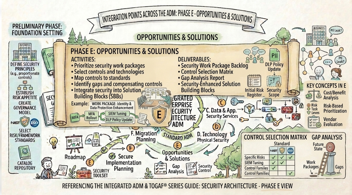 TOGAF Security Architecture - Phase E Opportunities & Solutions