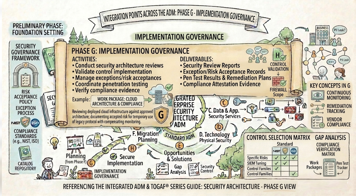 TOGAF Security Architecture: Phase G Implementation Governance