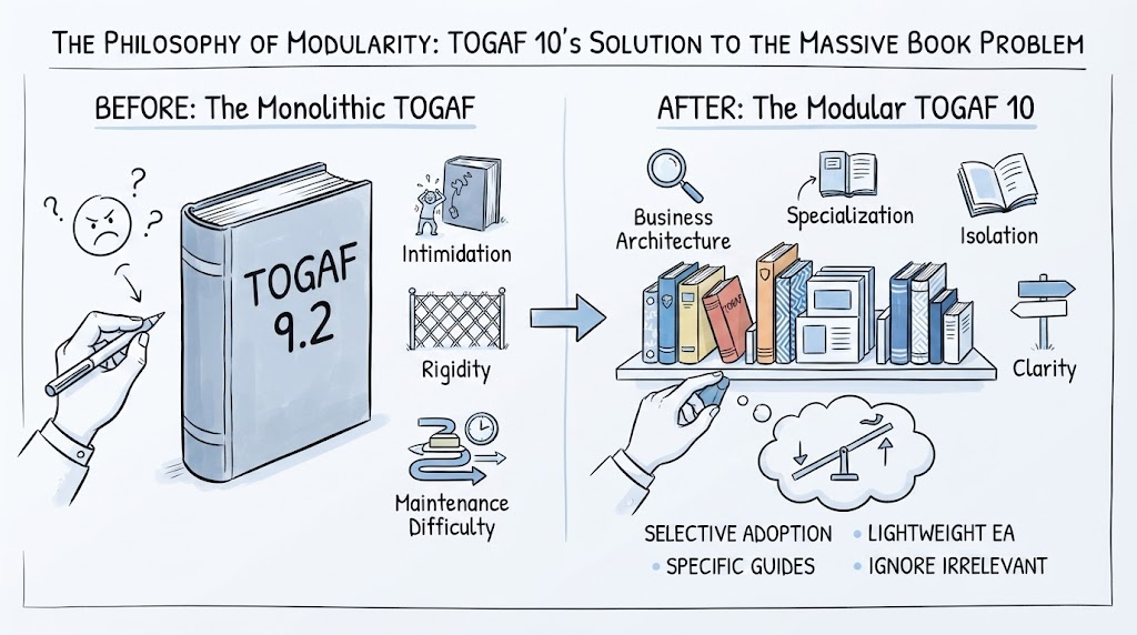TOGAF 10: The Philosophy of Modularity (Why the Shift?) | Visual Paradigm TOGAF ADM Tool