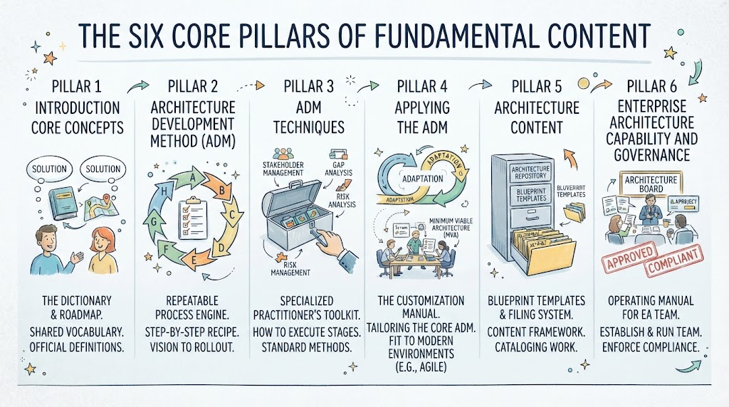 The Six Core Pillars of Fundamental Content