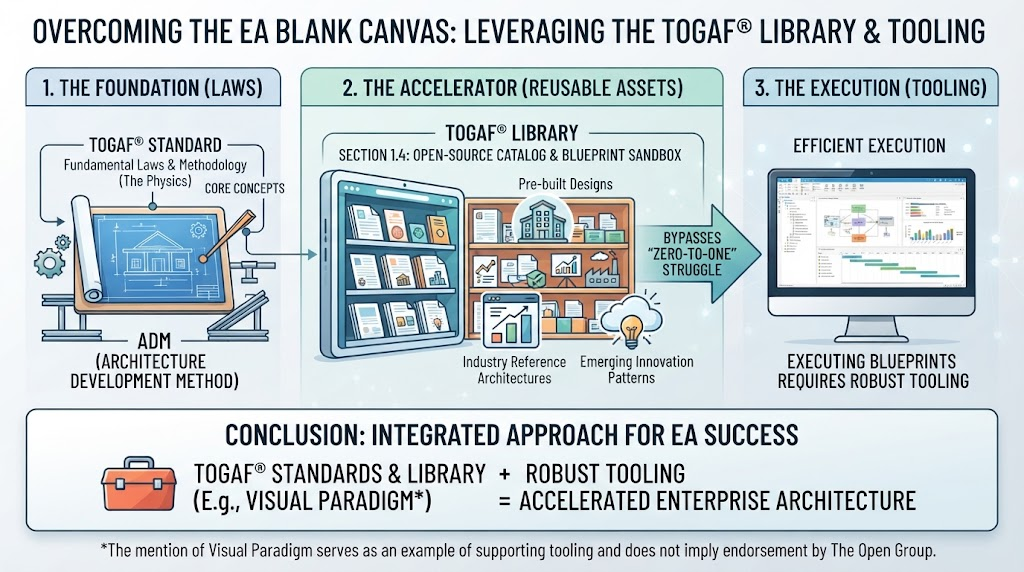 From Blueprint to Reality: Leveraging the TOGAF Library and Visual Paradigm for Accelerated Enterprise Architecture