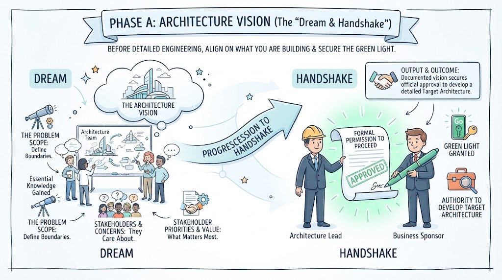 Phase A: Architecture Vision (The Dream & HandShake")