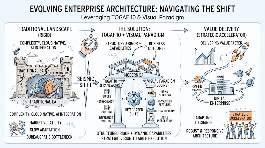 Architecting Agility: Mastering TOGAF 10 with Visual Paradigm’s AI-Powered Toolkit